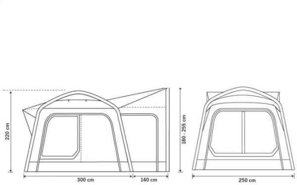 Heckzelt Air Movelite T1 uni